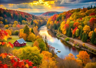 Six Nations Grand River Reserve Autumnal Landscape Bokeh Photography