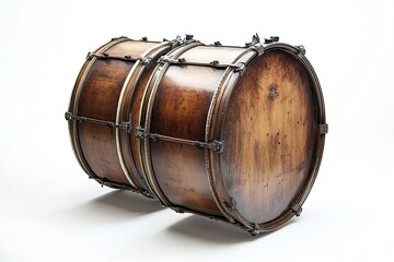 Bass drum isolated on white background