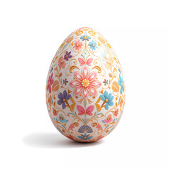 Ornate Floral Easter Egg: A Springtime Delight