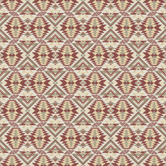 American tribal ethnic native pattern seamless.Traditional Navajo,Aztec,Apache,Southwest and Mexican style fabric pattern.Abstract vector motif pattern.For fabric,clothing,blanket,woven,wrap,decorate.