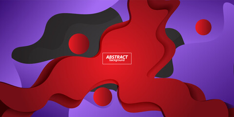 Gradient flowing geometric pattern background for poster cover design. Minimal color abstract gradient banner template. Modern wave shape for brochure. eps10