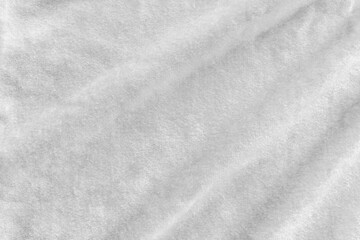 Silver velvet cloth background or white suede, velour flannel texture made of cotton or wool with...
