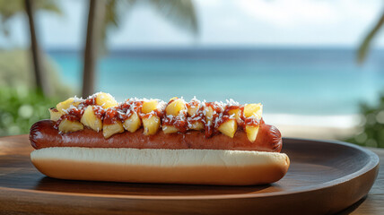 Hot Dog on the Beach