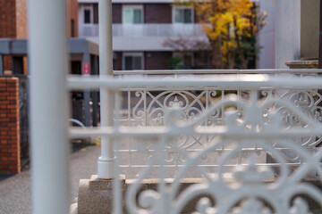 白い装飾手すり
White Decorative Railing