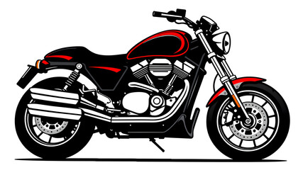 Obraz premium Motorcycle logo design on white background. Generative AI