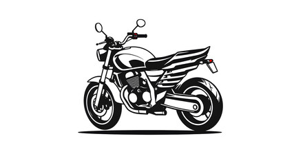 Obraz premium Motorcycle logo design on white background. Generative AI