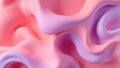 Obraz premium Abstract Pink and Purple Fluid Wave Design