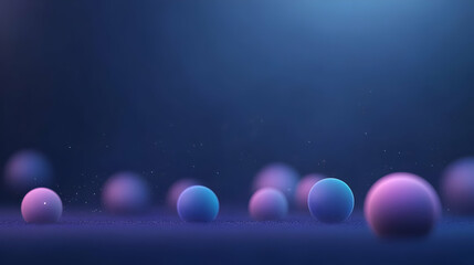 Abstract design featuring colorful spheres on a dark background, creating a modern, vibrant atmosphere.
