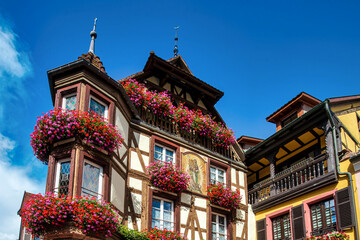 The beautiful old town of Kaysersberg in Alsace.
