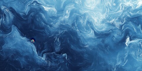 Naklejka premium Swirling blue abstract art with vivid patterns and textures