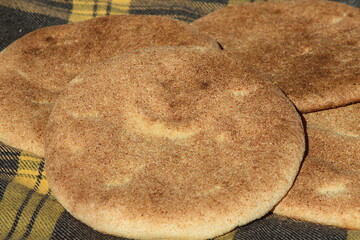 Traditional Moroccan Bread Close Up