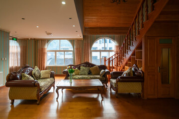 European style decoration style vacation hotel model room