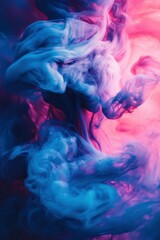 Colorful smoke swirls create a mesmerizing abstract background design