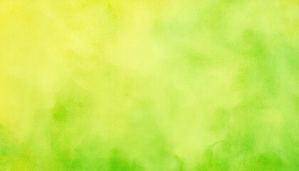 Abstract Green and Yellow Watercolor Background
