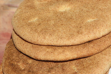 Traditional Moroccan Bread Close Up