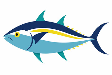 fish on a blue background