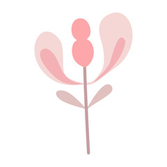 Fototapeta premium Abstract cute leaves colored. In pastel colors