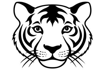 tiger head vector