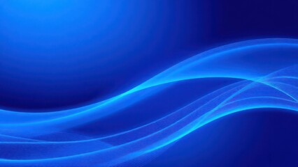 a blue background with a wave of light on it, 