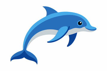 dolphin isolated on white