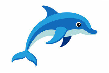 Obraz premium dolphin isolated on white