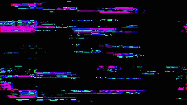 Clean and elegant organic glitch overlay. Abstract Digital Glitch Distortion. Colorful abstract glitch. System damage