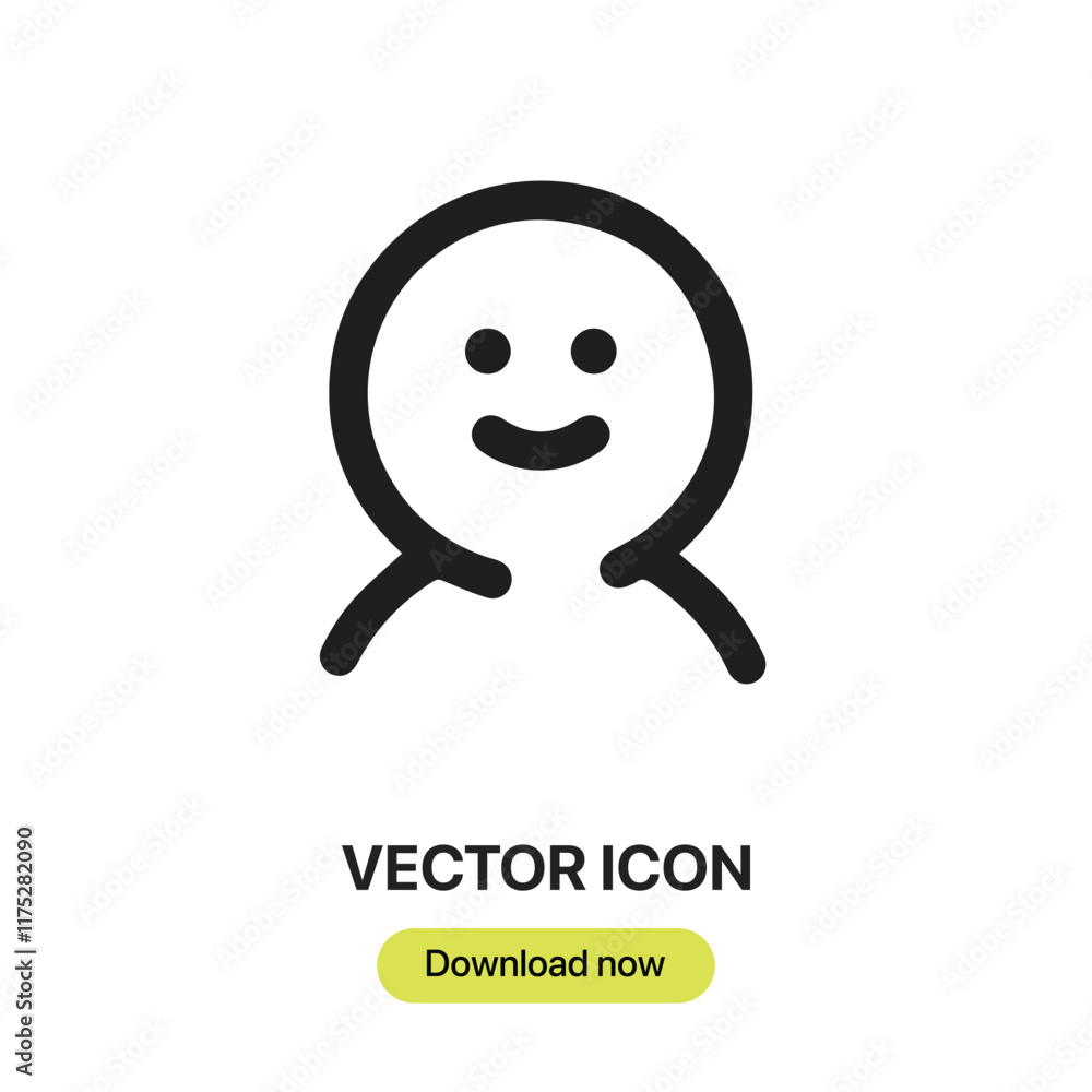 Aufkleber man icon vector. linear-style sign for mobile concept and web design. man symbol illustration. pixel