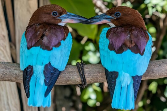 Young Oriental dwarf kingfishers observed in Chiplun, Maharashtra, India