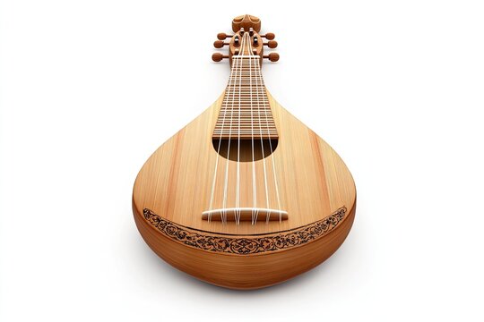 Dulcimer isolated on white background