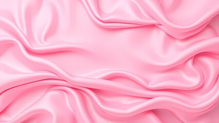 Obraz premium Pink satin fabric, pink silk background AI 