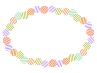 カラフルなフレーム装飾素材