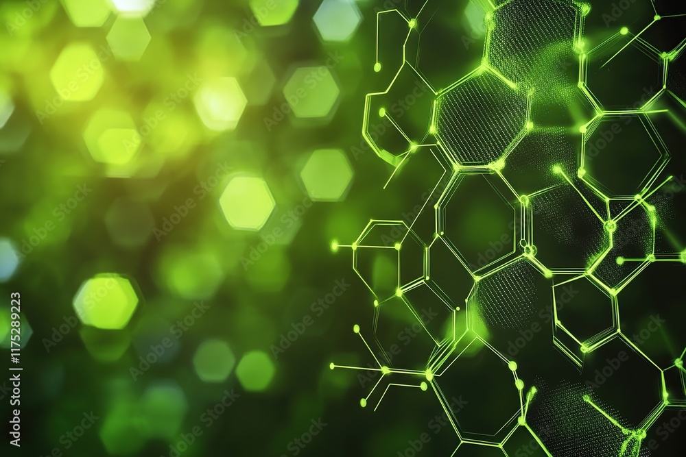 Poster abstract green network: hexagonal structure and connections