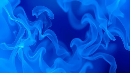 Abstract blue smoke, blue smoke background AI