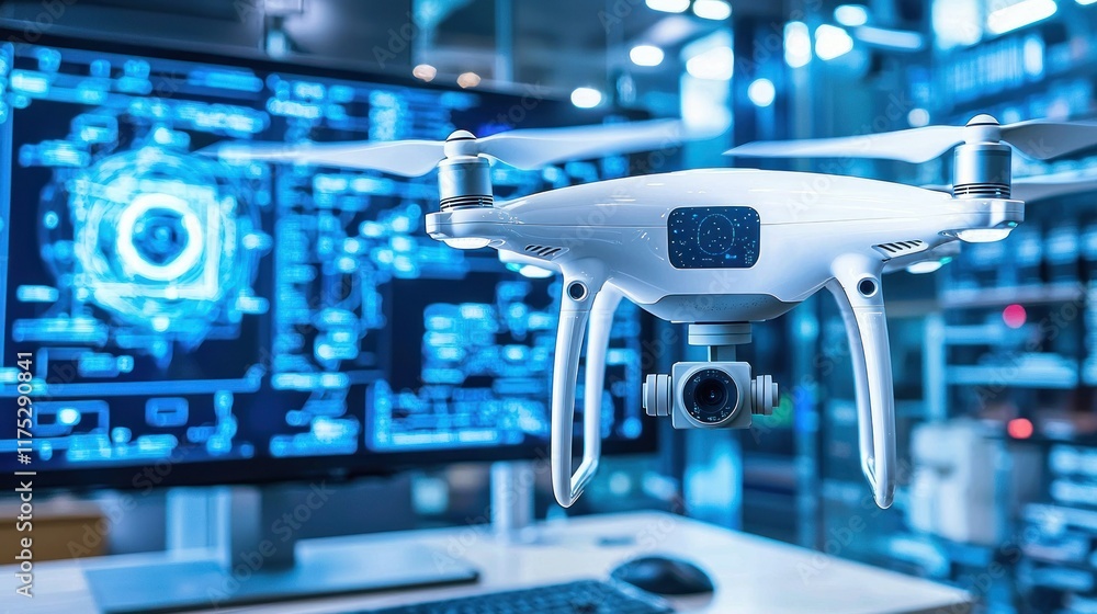 Aufkleber advanced drone technology and data analysis