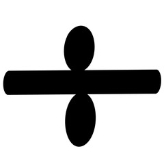 Line doodle clip art. Sraphic of a symbol made of many spheres