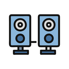 computer speakers icon design