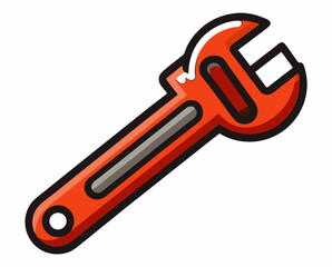 Realistic Wrench PNG: High-Quality Tool Cutout for Repair and Maintenance Projects.