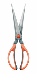 Realistic Metal Scissors PNG: Perfect Cutout for Craft, Office, and Design Projects.