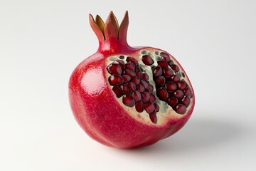 Vibrant Close-Up of a Pomegranate