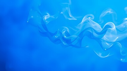 Blue smoke on black, blue smoke background