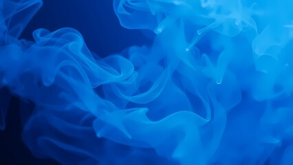 Abstract blue background with smoke AI