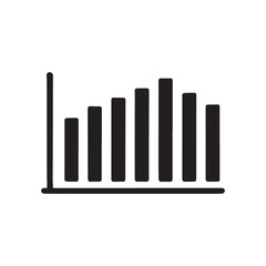 vector bar statistics color and black and white