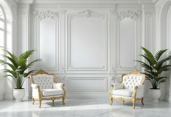 Luxurious living room with two sofas