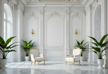 Luxurious living room with two sofas