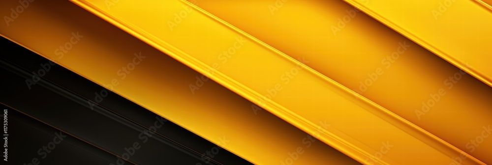 Poster abstract background with yellow and black angled shapes ideal for modern design and creative project
