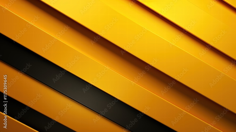 Poster abstract yellow and black lines with sloping orientation for modern backgrounds and design applicati