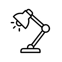 desk lamp icon design