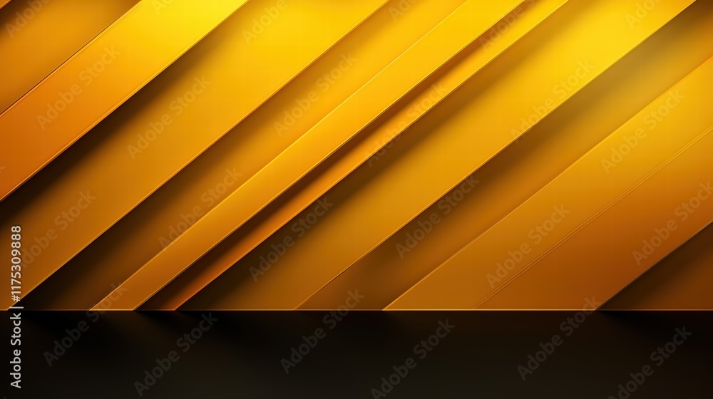 Poster abstract yellow and black geometric background with diagonal patterns for modern design and creative