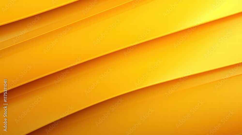 Poster abstract wave patterns in shades of bright yellow with smooth curves and layers for elegant design a