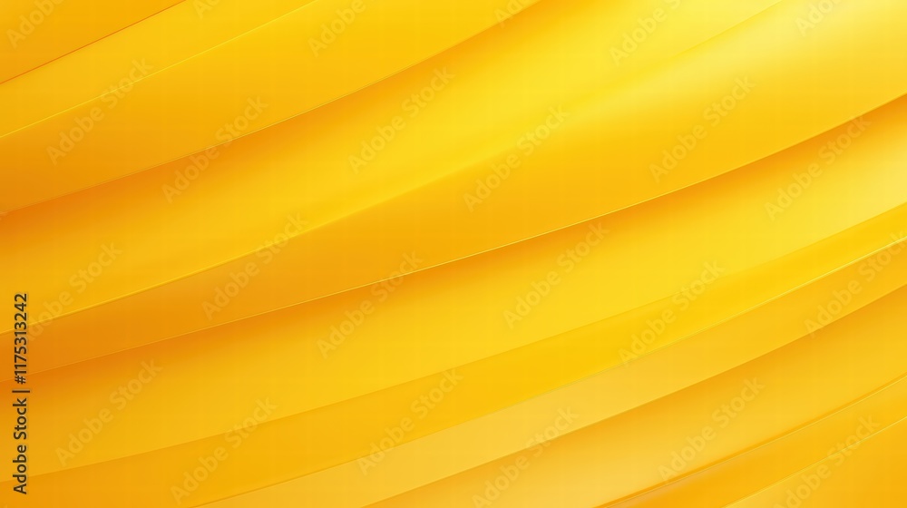 Poster abstract yellow waves with light reflections creating a bright and cheerful background ideal for cre